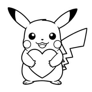 Tekening Pikachu Liefde