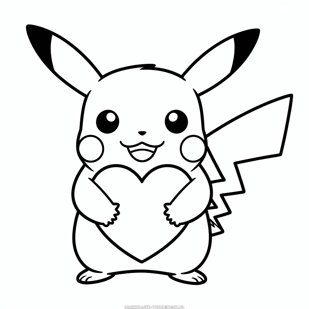 Tekening Pikachu Liefde