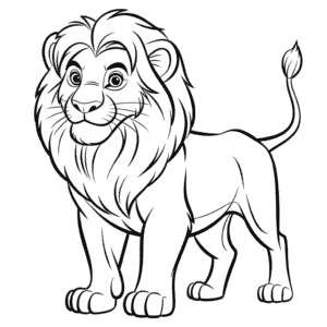 Tekening Realistische Leeuwenkoning Potlood