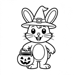 Tekening Schattig Halloween Dier