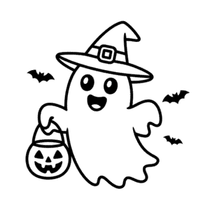 Tekening Schattige Halloween Cartoon