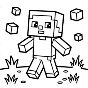 Tekening Schattige Minecraft
