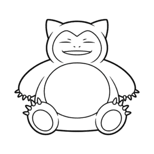 Tekening Snorlax Schets