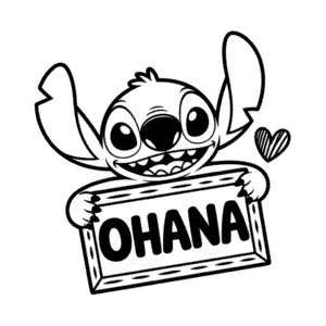Tekening Stitch Ohana