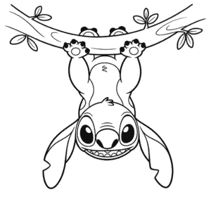 Tekening Stitch Ondersteboven