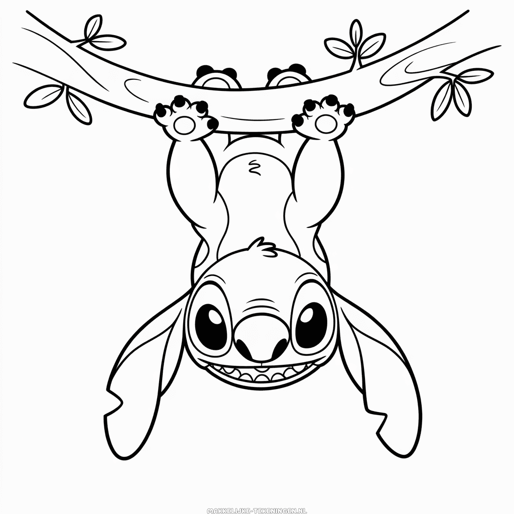 Tekening Stitch Ondersteboven